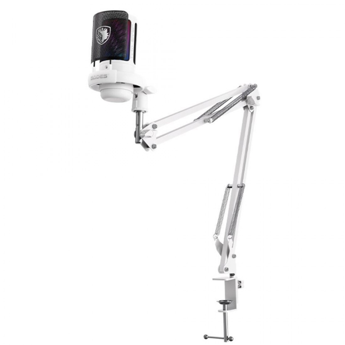Sades TYTO RGB Gaming Microphone - White Sades TYTO RGB Gaming Microphone - White